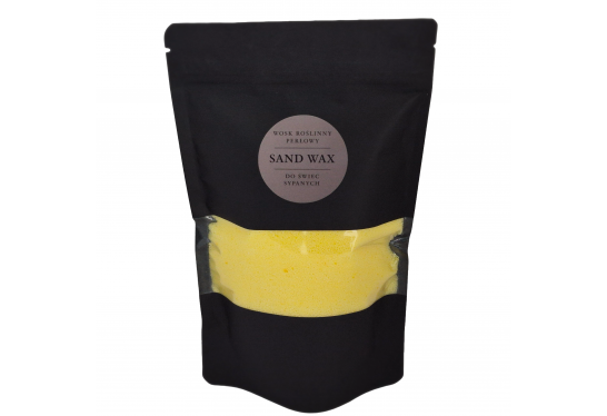 Wosk Roślinny Perłowy, piaskowy sypany do świec – ŻÓŁTY