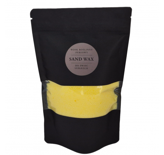 Wosk Roślinny Perłowy, piaskowy sypany do świec – ŻÓŁTY