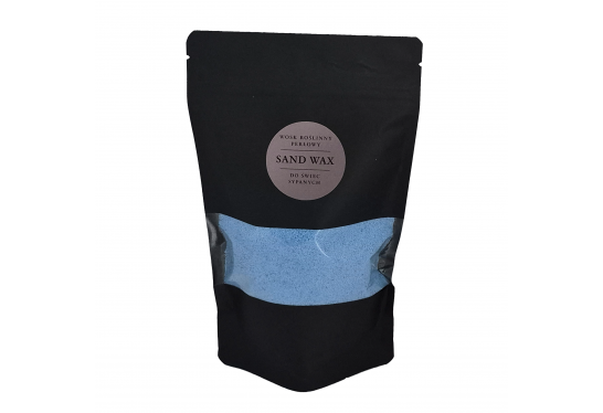 Wosk Roślinny Perłowy, piaskowy sypany do świec – NIEBIESKI